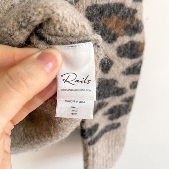 Rails Lana Spotted Hazel Alpaca Wool Sweater Size S - Picture 3 of 8